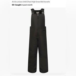 Arctix charcoal Kids High-Chest Snow Bib Overalls